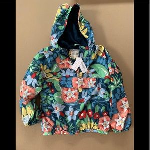 GYMBOREE NWT -FLORAL HOODIE COAT- S(5-6)